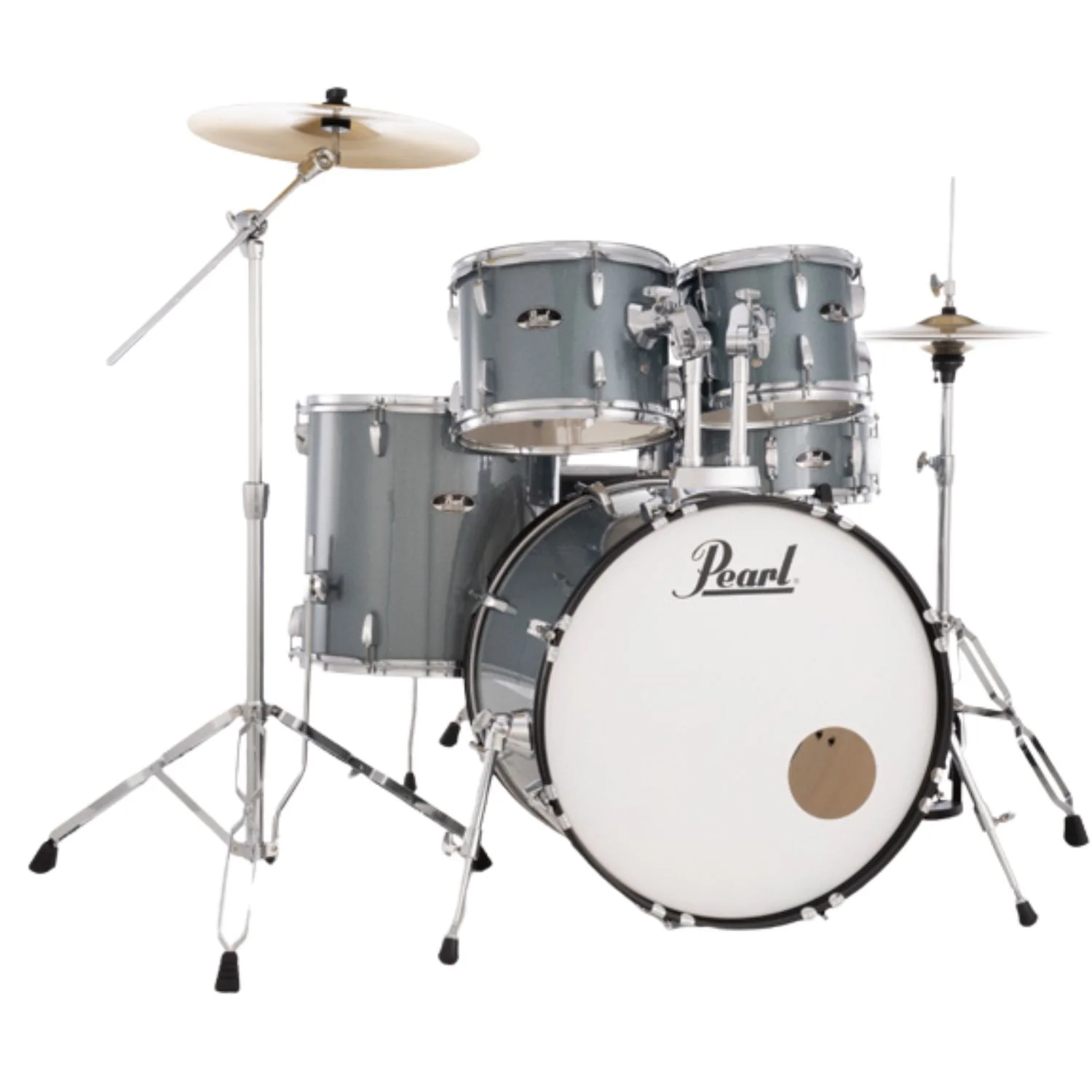 Pearl RS505C/C 5Pcs Roadshow Acoustic Drum Set with Stands & Cymbals - Image 4