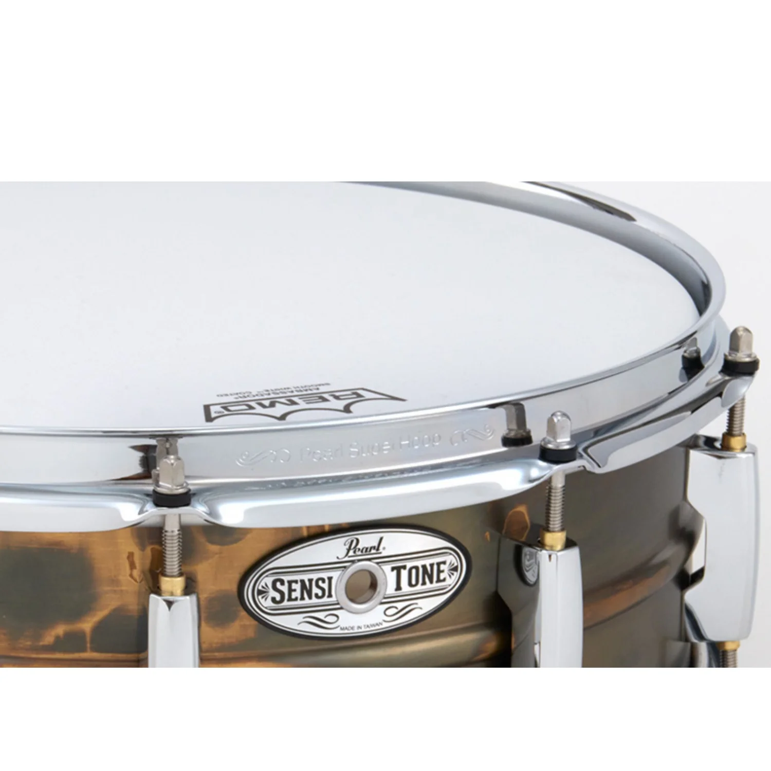 Pearl STA1465FBN 14" x 6.5" Sensitone Brass Snare Drum - Image 4