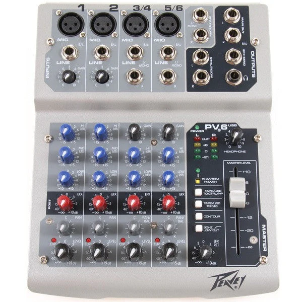 Peavey PV 6 USB Mixer