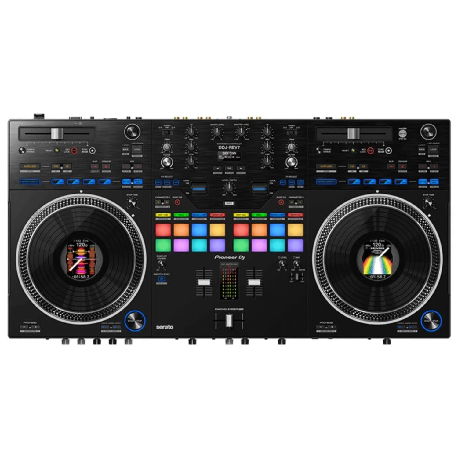 Pioneer DDJ-REV7 Scratch Style 2-Channel Professional DJ Controller for Serato DJ Pro
