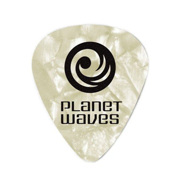 Planet Waves 1CWP6 White Pearl /Heavy Guitar Pick - Pack of 10