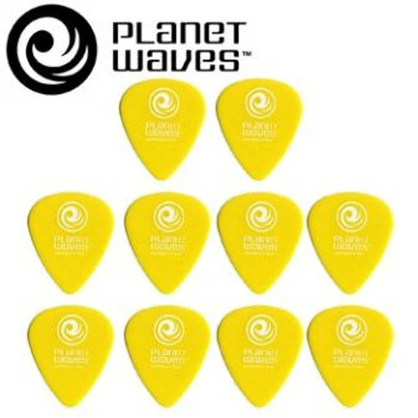 Planet Waves 1DYL3 Duralin Light Medium Yellow Guitar Pick (10 pick)