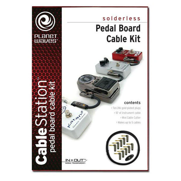Planet Waves PW-GPKIT-10 Cable Station Pedalboard Cable Kit