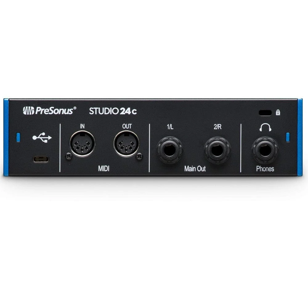 PreSonus Studio 24c Portable High Definition Usb C Audio Interface with Full Version Studio One Artist - Image 2