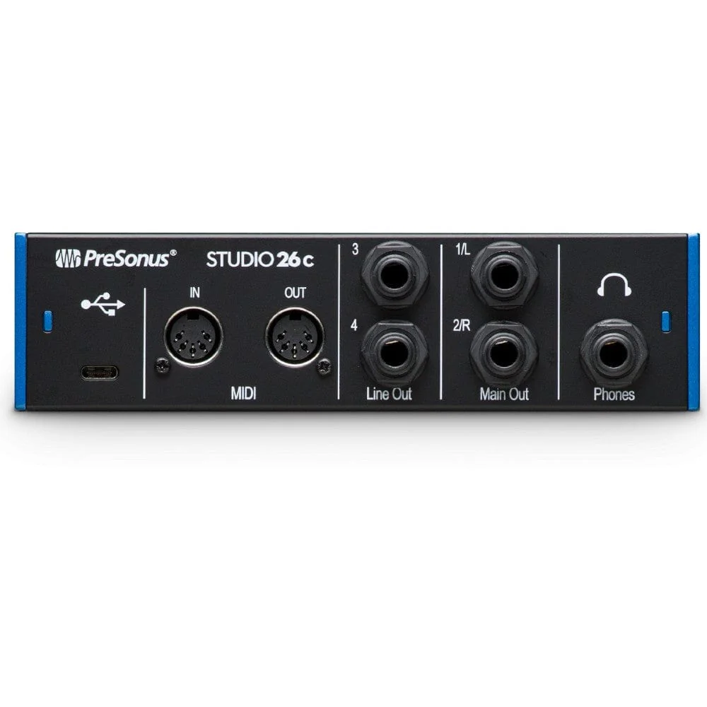 PreSonus Studio 26 c Portable UltraHigh Definition Usb C Audio Interface Includes Full Studio One Artist (worth Rs.7500) - Image 2