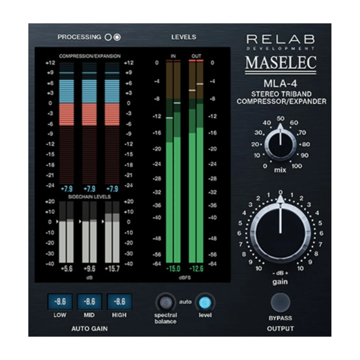 Relab Maselec MLA-4 Triband Compressor Expander – Professional Audio Software & Plugin - Image 2