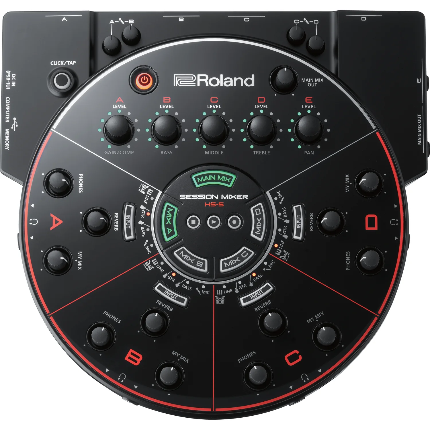 Roland HS-5 Session Mixer / Headphone Amplifier