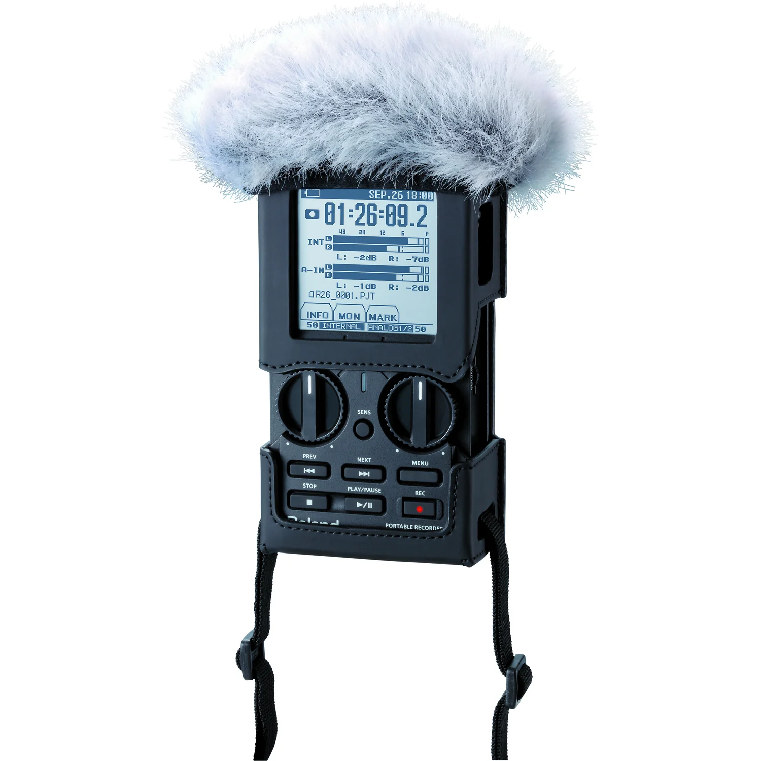 Roland OP-R26CW Cover/Windscreen Set for R-26 - Image 5