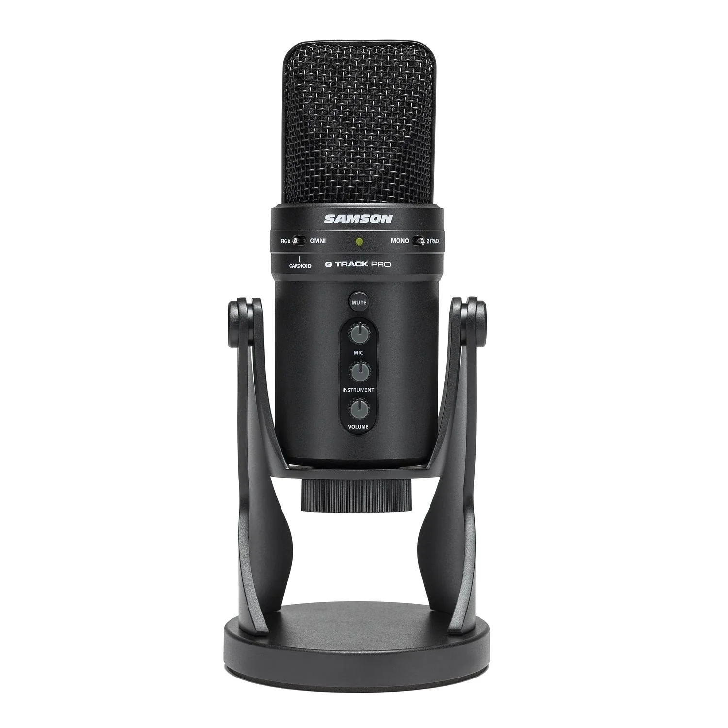 Samson G-Track Pro Professional USB Condenser Microphone with Audio Interface- Black - Image 3