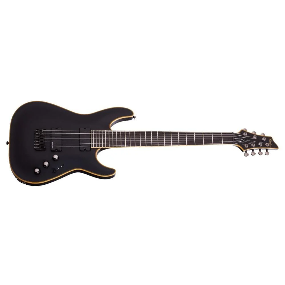 Schecter C7 ATX ABSN Blackjack Electric Guitar - Aged Black Satin