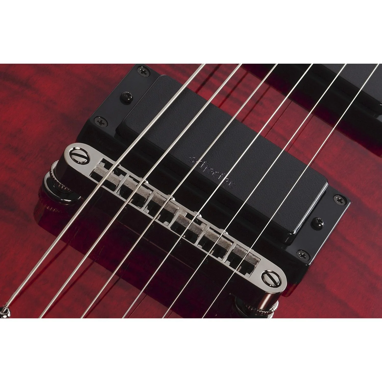 Schecter Demon 6 Flamed Maple Top 6-String Electric Guitar - Crimson Red Burst - Image 5
