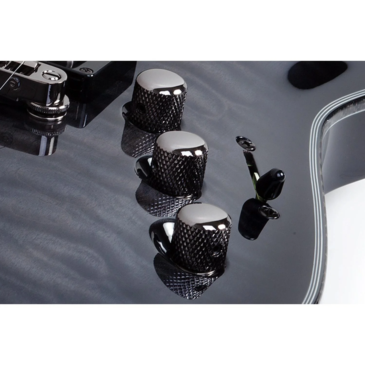 Schecter Hellraiser Hybrid C-1 Electric Guitar - Trans Black Burst - Image 3