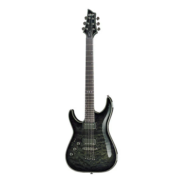 Schecter Hellraiser Hybrid C-1 Left Handed Electric Guitar - Trans Black Burst