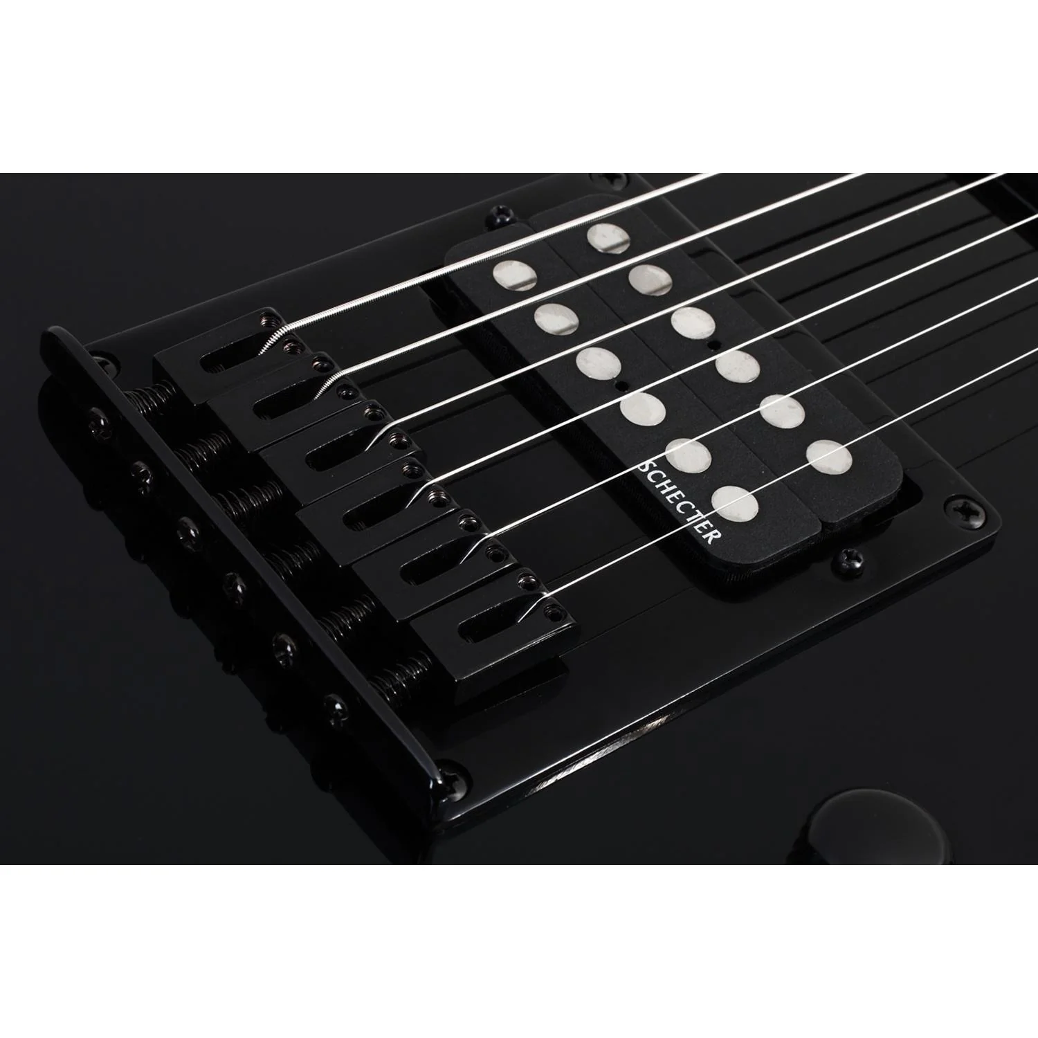 Schecter PT Electric Guitar - Black High Gloss - Image 3