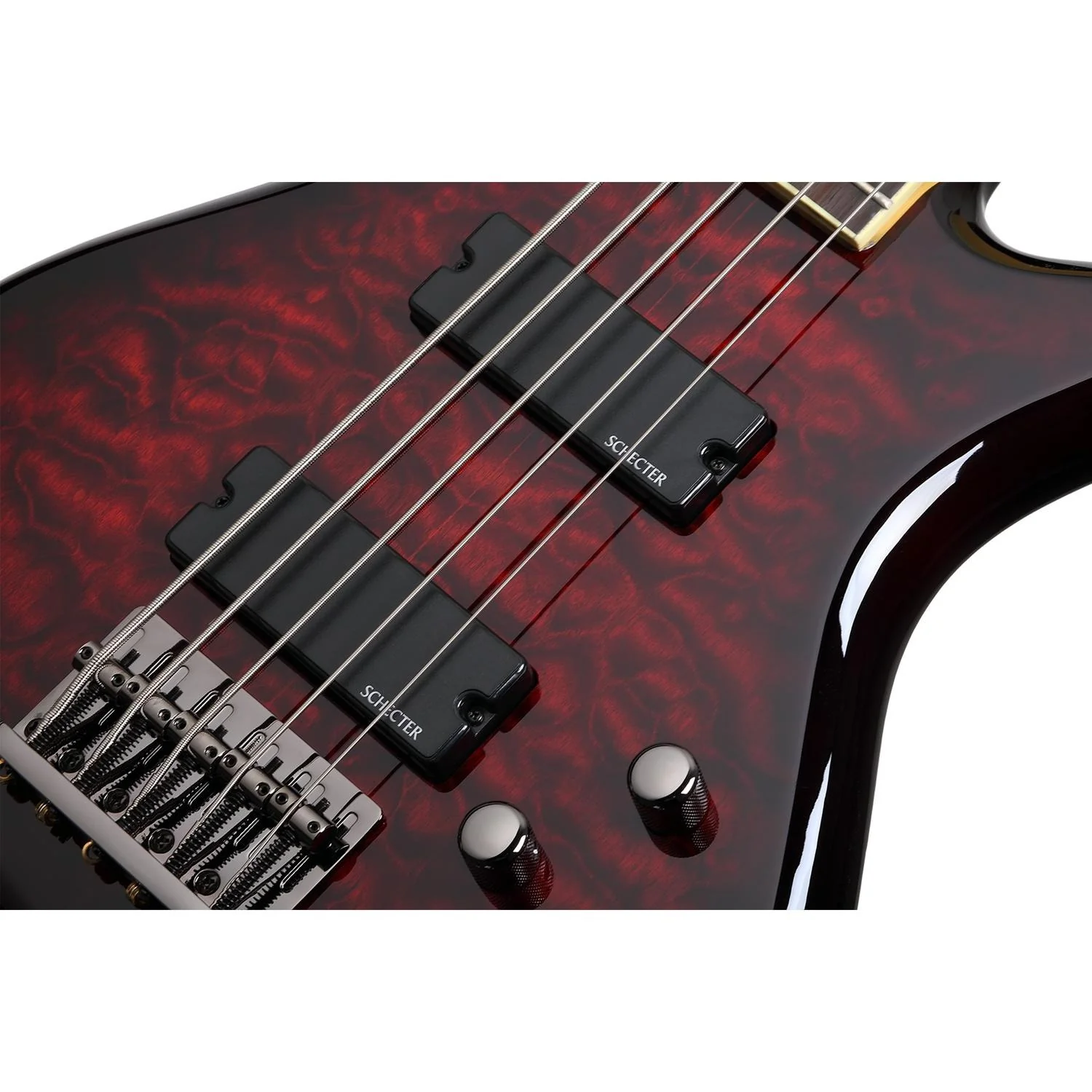 Schecter Stiletto Extreme-5 5-String Bass Guitar - Black Cherry - Image 2