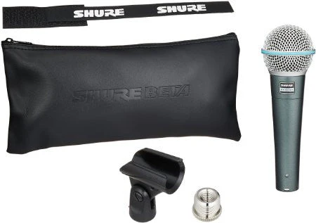 Shure Beta 58A Super Cardioid Vocal Dynamic Microphone