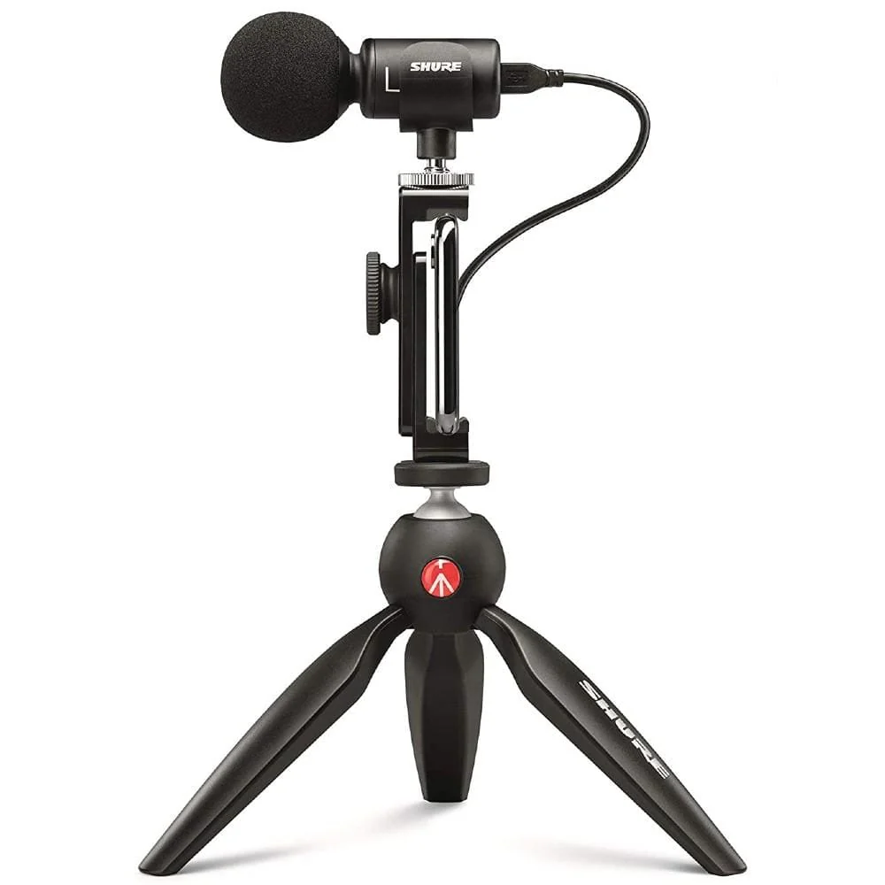 Shure MV88 Plus Video Kit With Digital Stereo Condenser Microphone- Black - Image 3