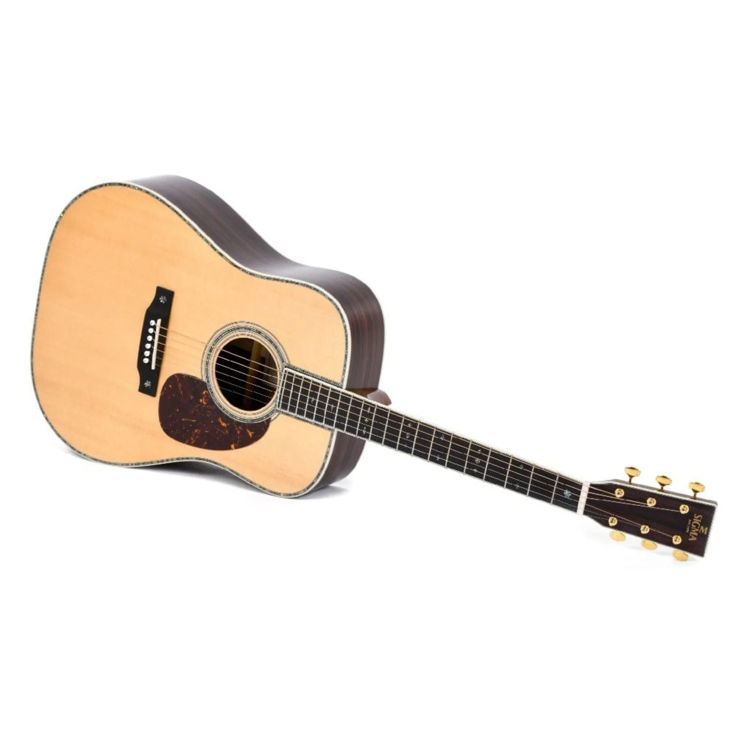 Sigma DT-42 6 String Acoustic Guitar with Case - Image 2
