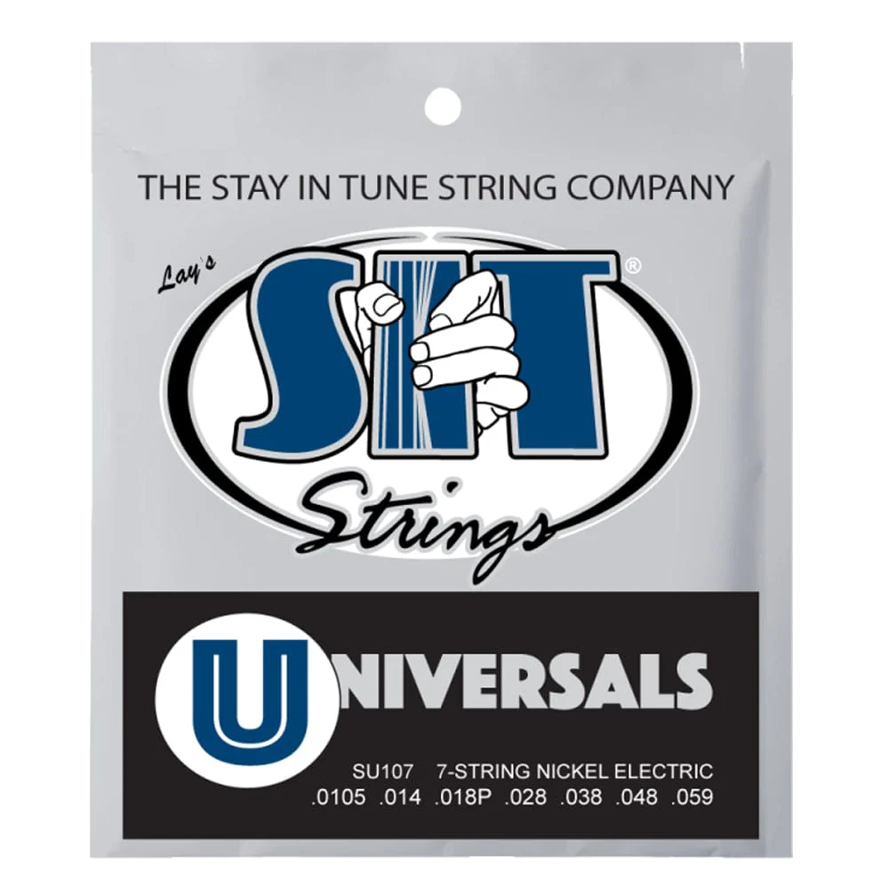 SIT Strings SU107 Universals Balanced Tension 7-String Electric Guitar Strings