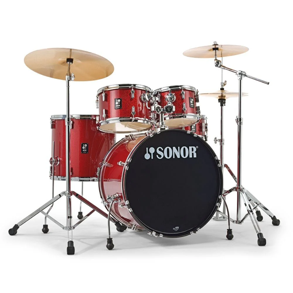Sonor AQX Stage Set 5 Piece Acoustic Drumkit with Hardware and Cymbals - Image 3