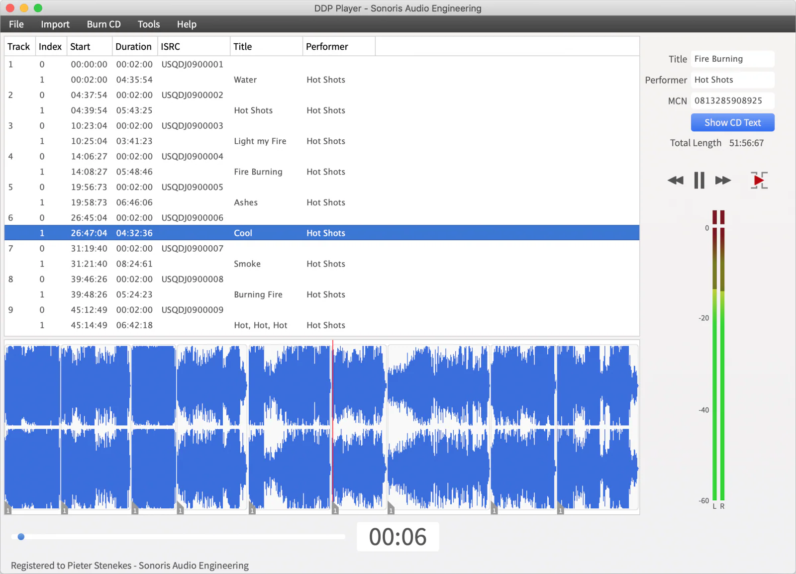 Sonoris DDP Player: DDP Player – Professional Audio Software & Plugin