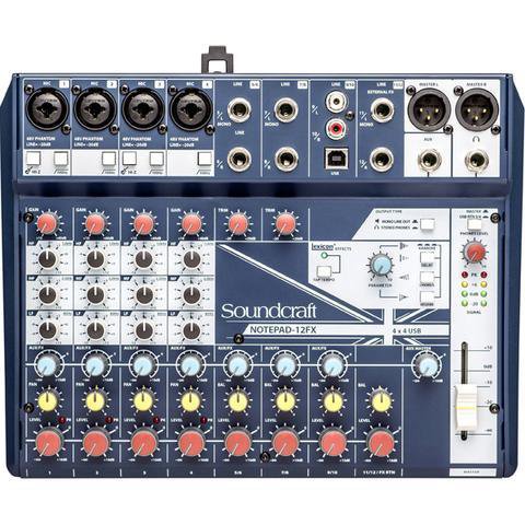 Soundcraft Notepad-12FX 12 Channel Desktop Mixer with USB