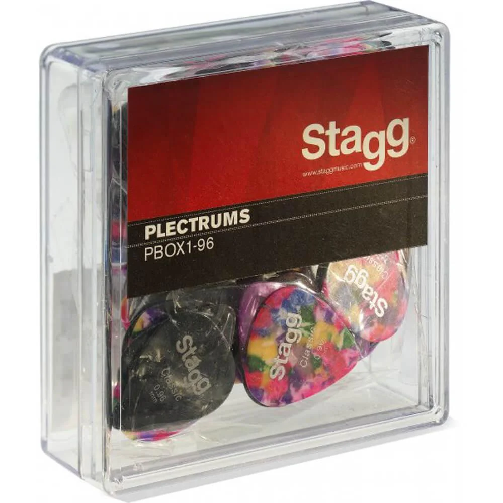 Stagg PBOX1 Guitar Pick - Pack of 100 - 96mm