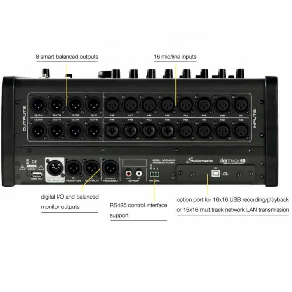 Studio Master Digitrack 18 18CH Extensible Digital Console - Image 3