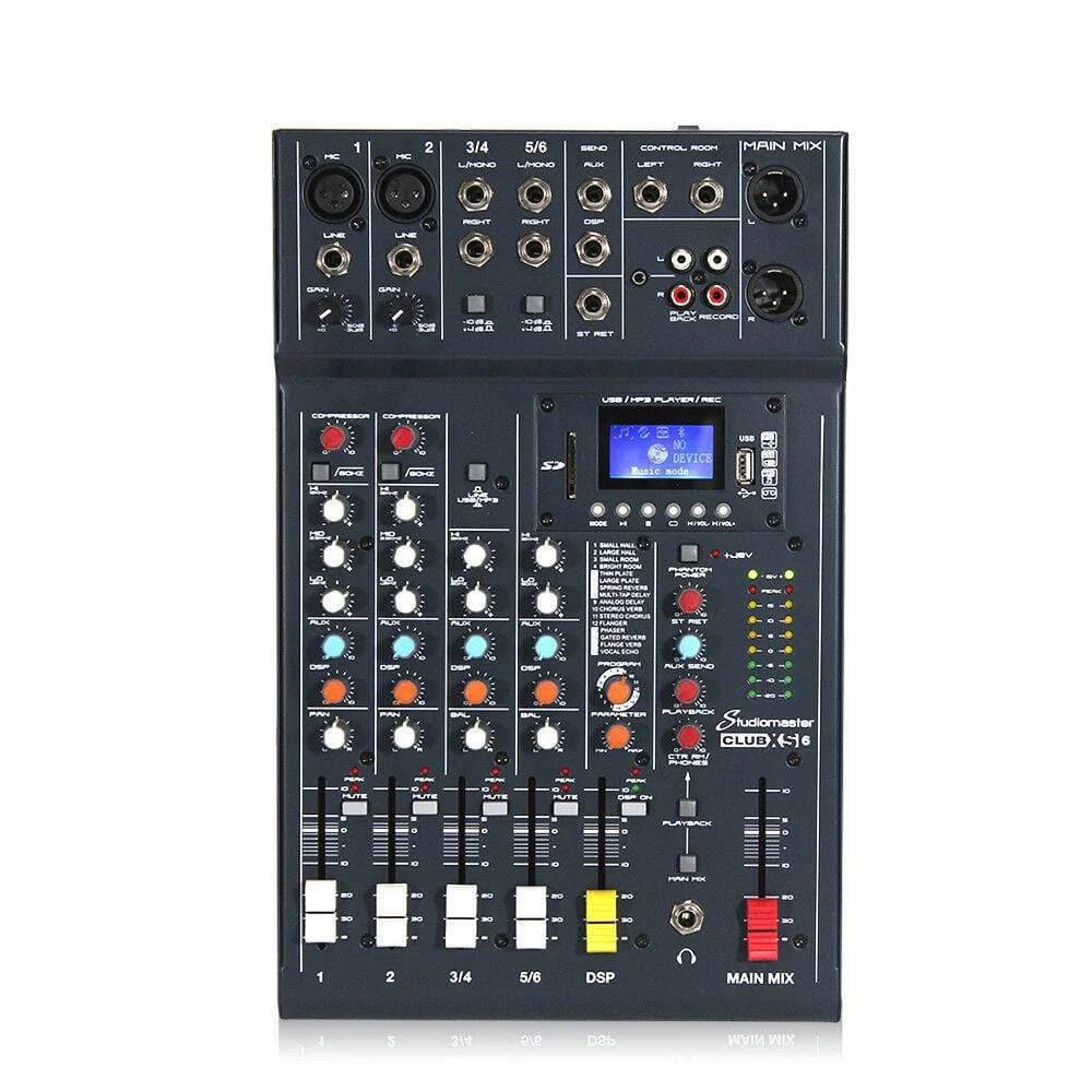 Studiomaster CLUB XS6 6 Channel Analog Mixer