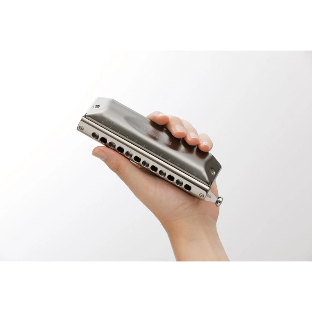 Suzuki S-48B 12-Hole Sirius Bass Chromatic Harmonica - Image 3