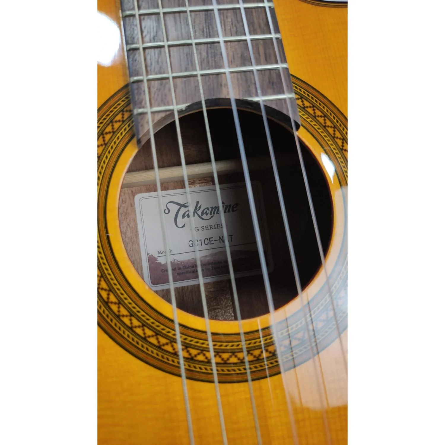 Takamine GC1CE Cutaway Nylon String Electro Acoustic Guitar - Natural - Open Box - Image 2