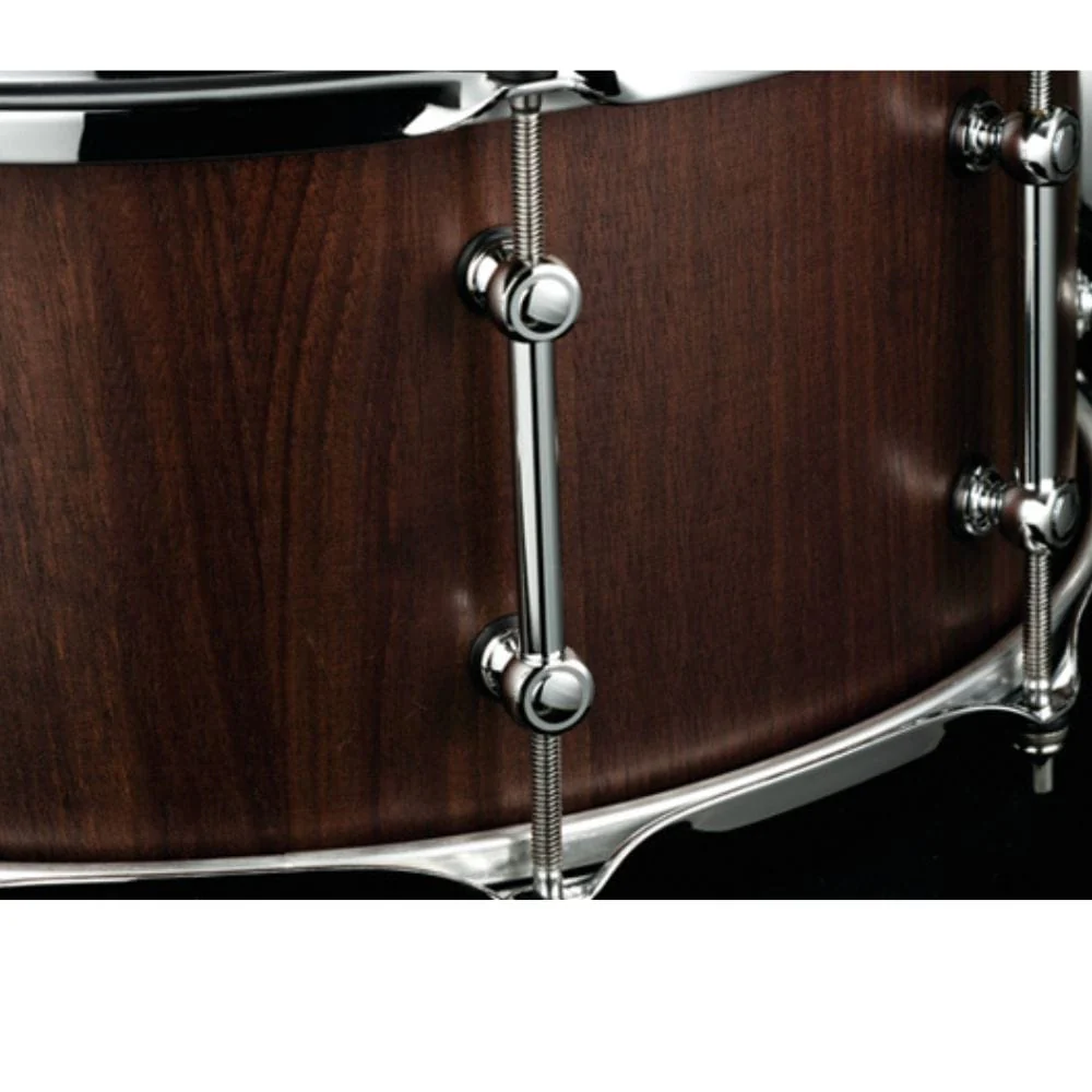 Tama LGW1465 S.L.P. G-Walnut 14"×6.5" Snare Drum - Matte Black Walnut - Image 3