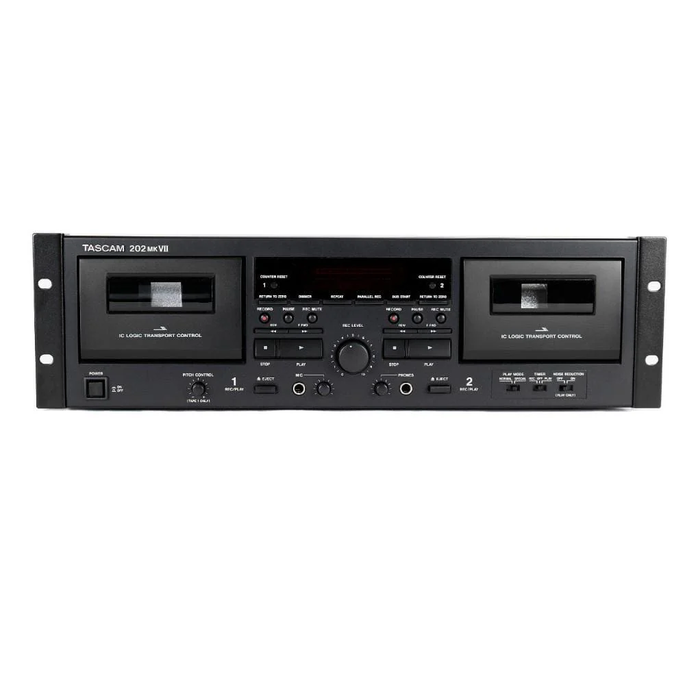 Tascam 202MK7 Rackmount USB Dual Cassette Deck