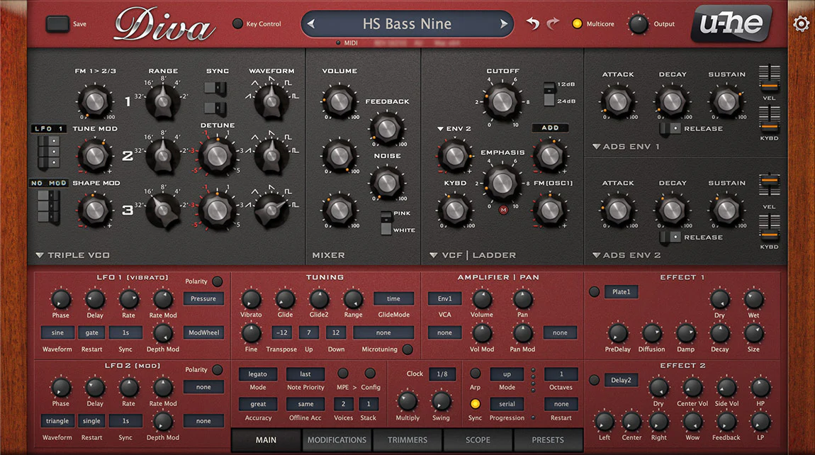 u-He Diva Analog Synthesizer – Professional Audio Software & Plugin