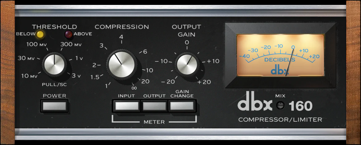 UAD dbx 160 Compressor / Limiter: Compressor/Limiter Plugin