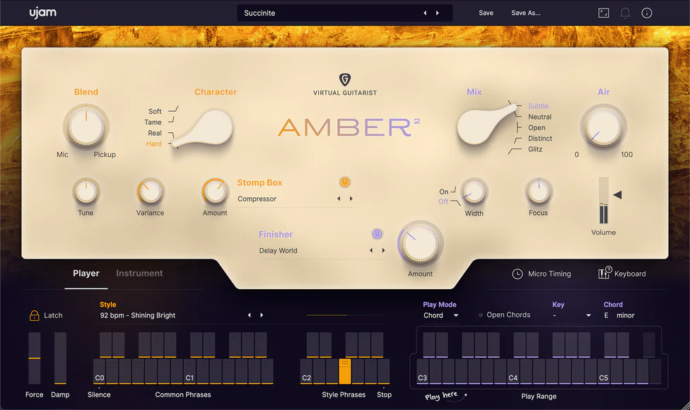 UJAM AMBER 2: Guitar Instrument – Professional Audio Software & Plugin - Image 2