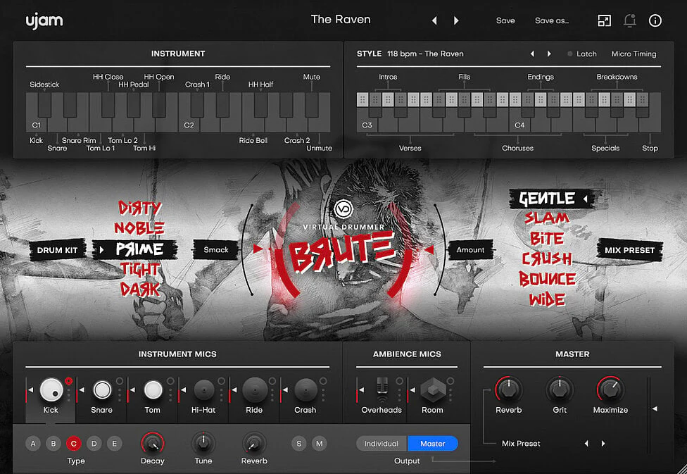 UJAM BRUTE: Drum Machine – Professional Audio Software & Plugin