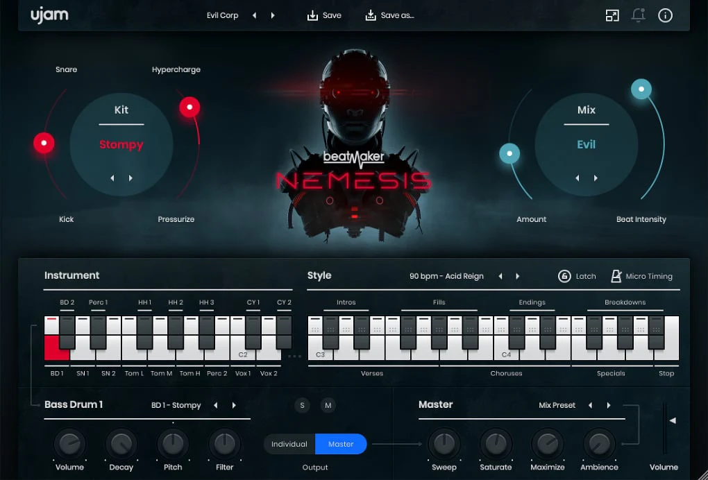 UJAM NEMESIS: Drum Machine – Professional Audio Software & Plugin - Image 2