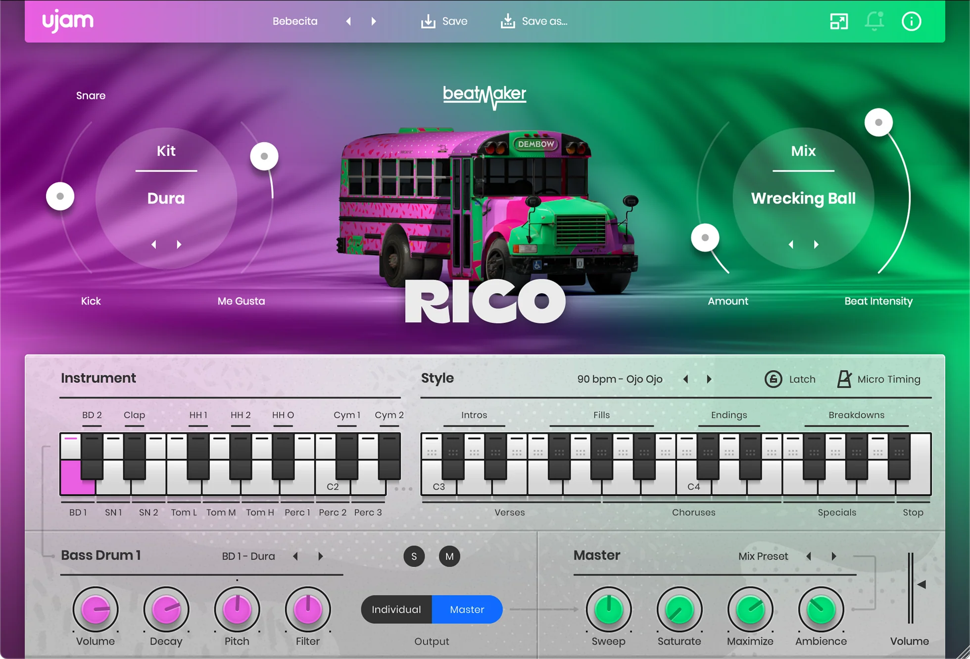 UJAM RICO: Latin Pop Instrument Bundle – Professional Audio Software & Plugin