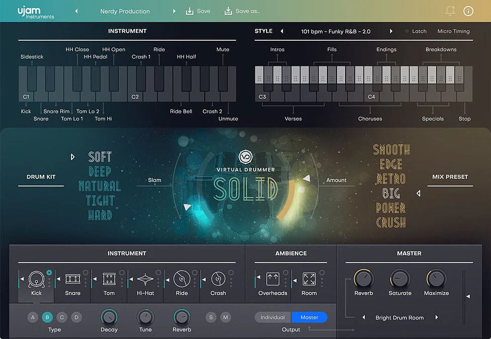 UJAM SOLID 2: Drum Machine – Professional Audio Software & Plugin - Image 2