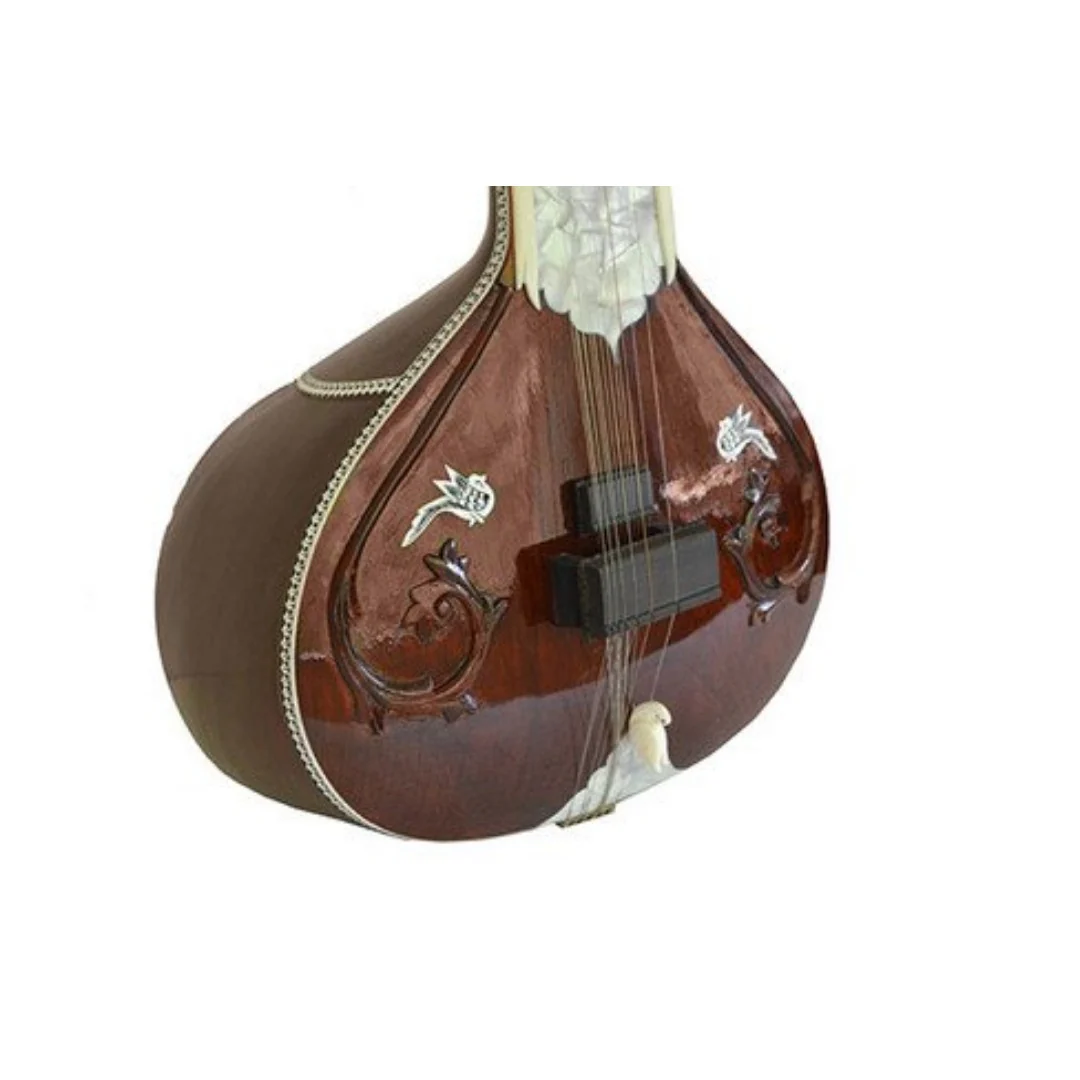 Ultimate Guru Gandhar Pancham Concert Grade Sitar - Image 4