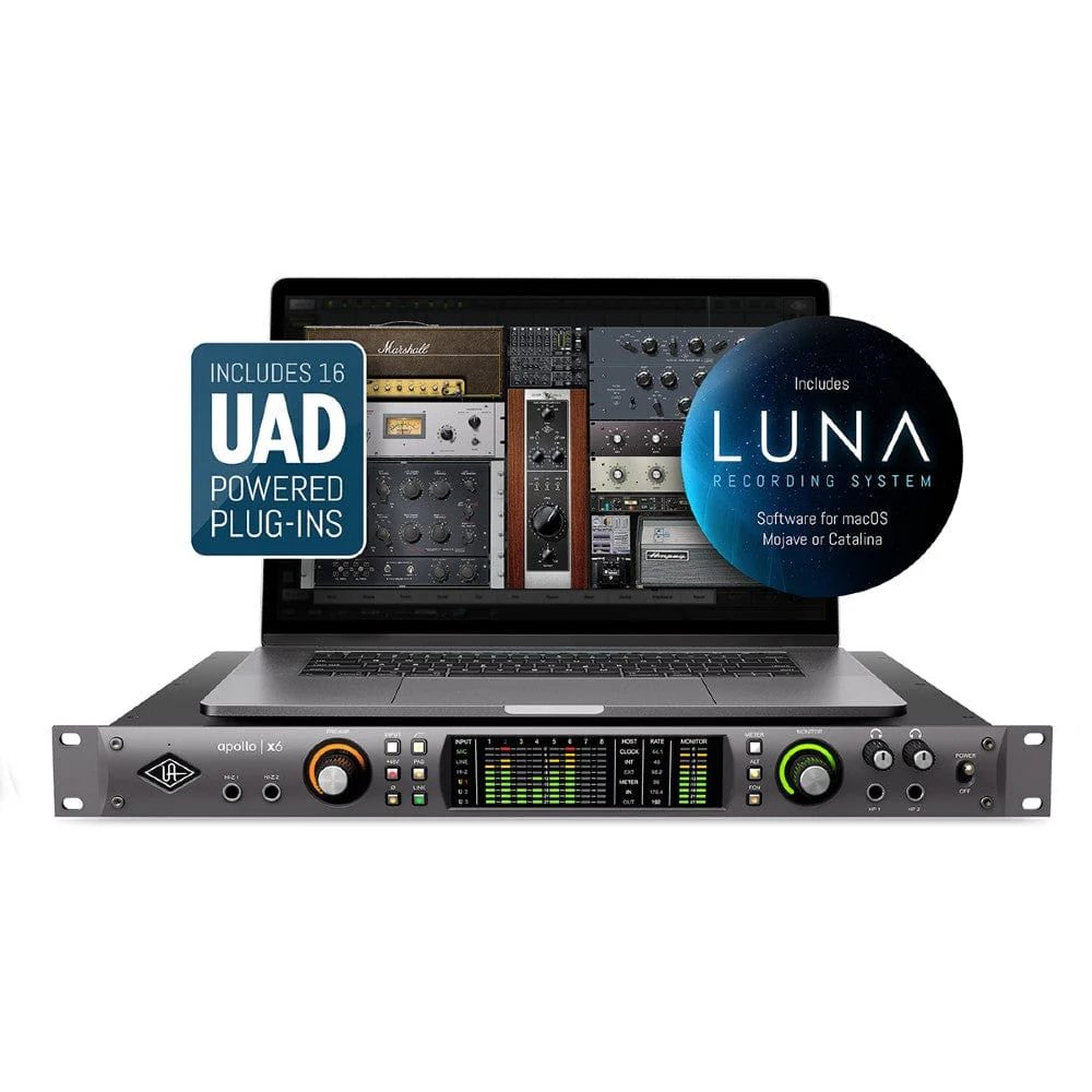 Universal Audio Apollo X6 Thunderbolt 3 Audio Interface with UAD Plug-Ins