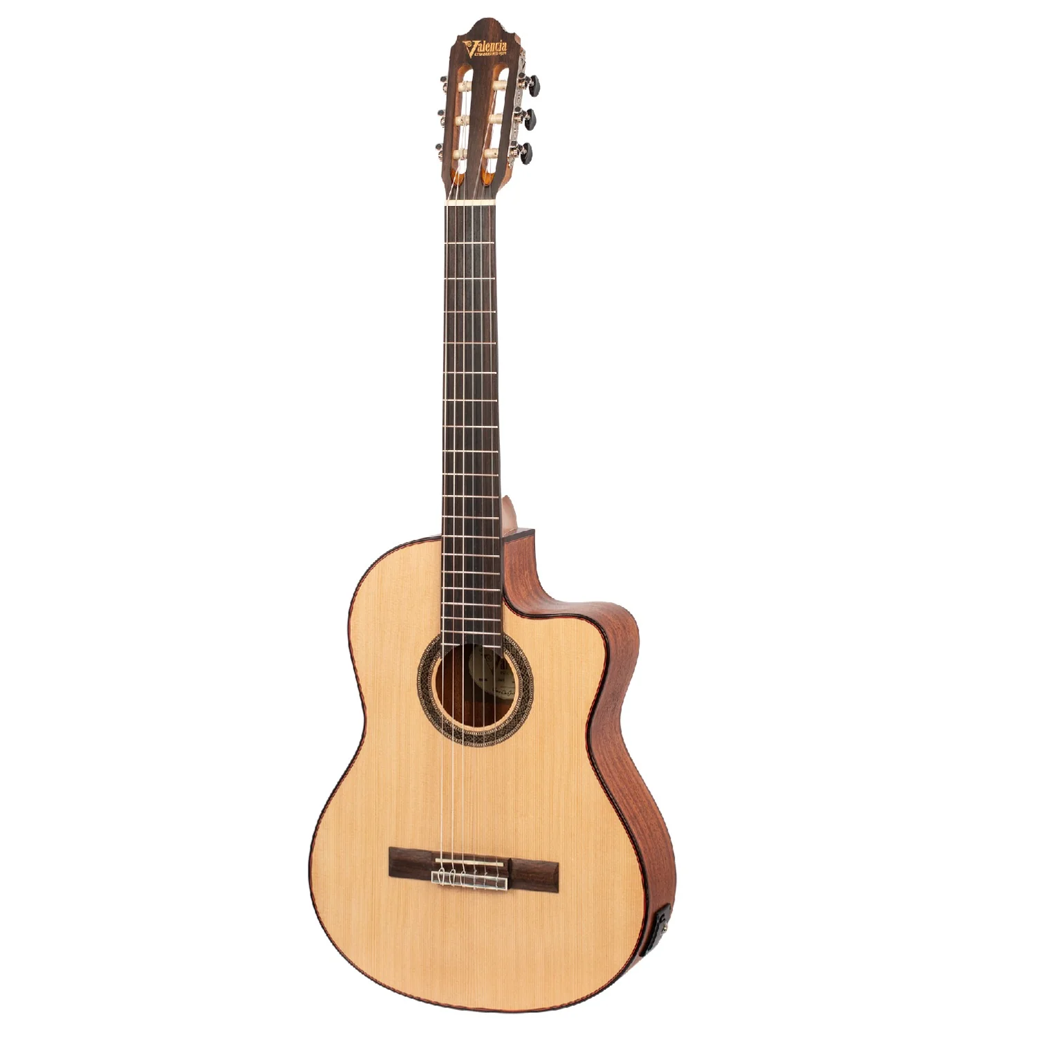 Valencia VC704CE 6 String Semi Classical Guitar - Image 3