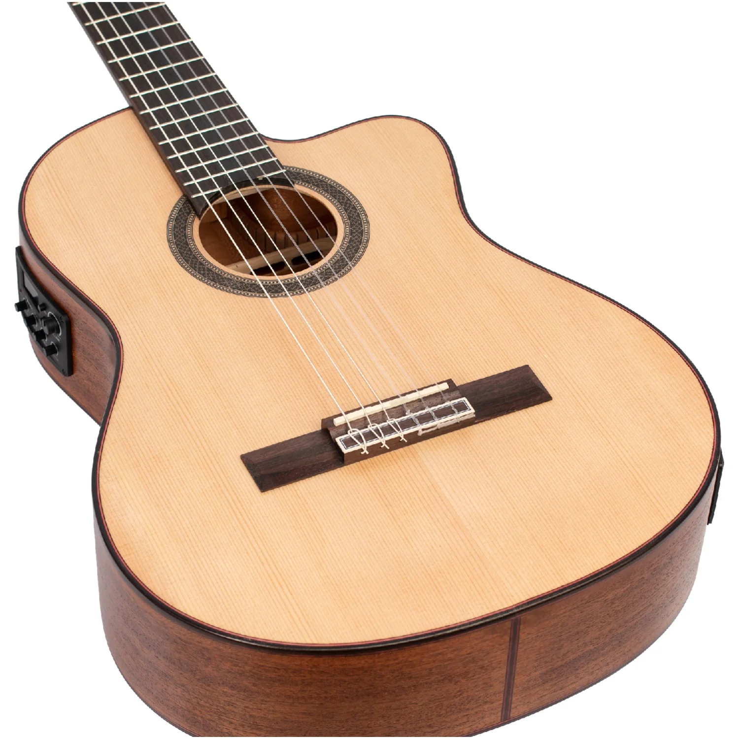 Valencia VC704CE 6 String Semi Classical Guitar - Image 4