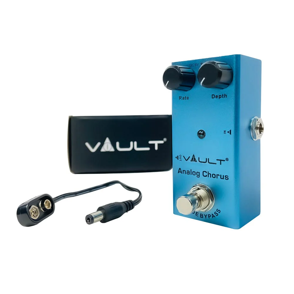 Vault Analog Chorus Effects Pedal With all Metal Body, Small Footprint & 3 Year Warranty - Image 8