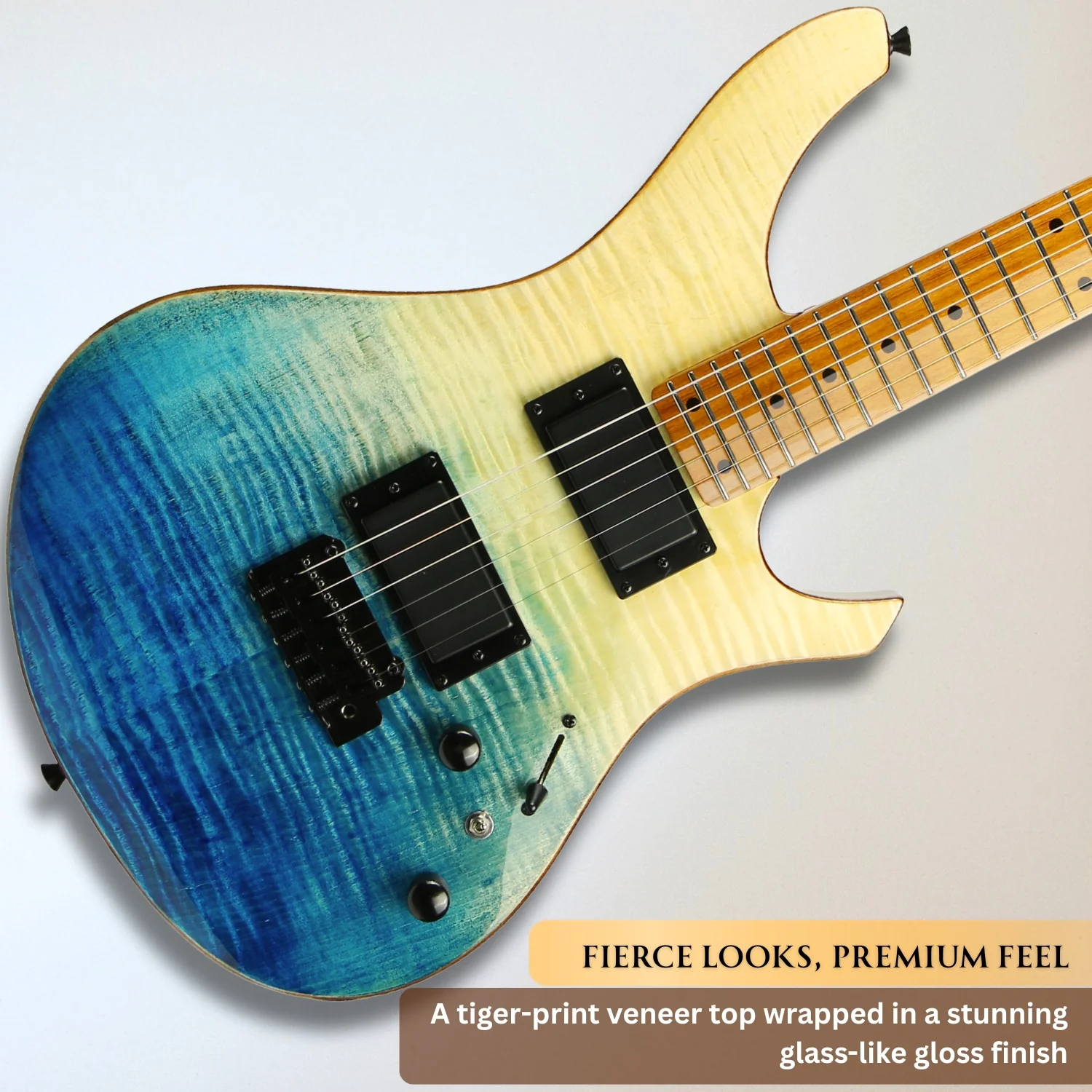 Vault Artisan RG Premium Electric Guitar with Dual Alnico V Humbuckers and Roasted Maple Neck - Image 10
