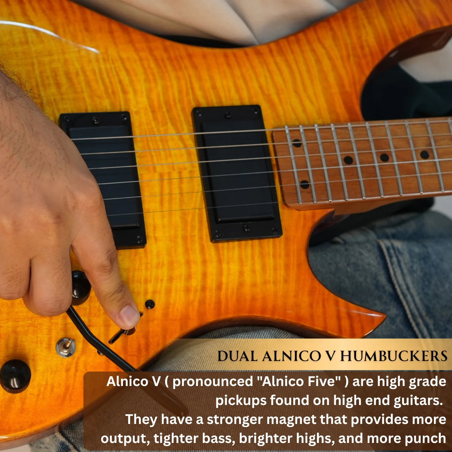 Vault Artisan RG Premium Electric Guitar with Dual Alnico V Humbuckers and Roasted Maple Neck - Image 23