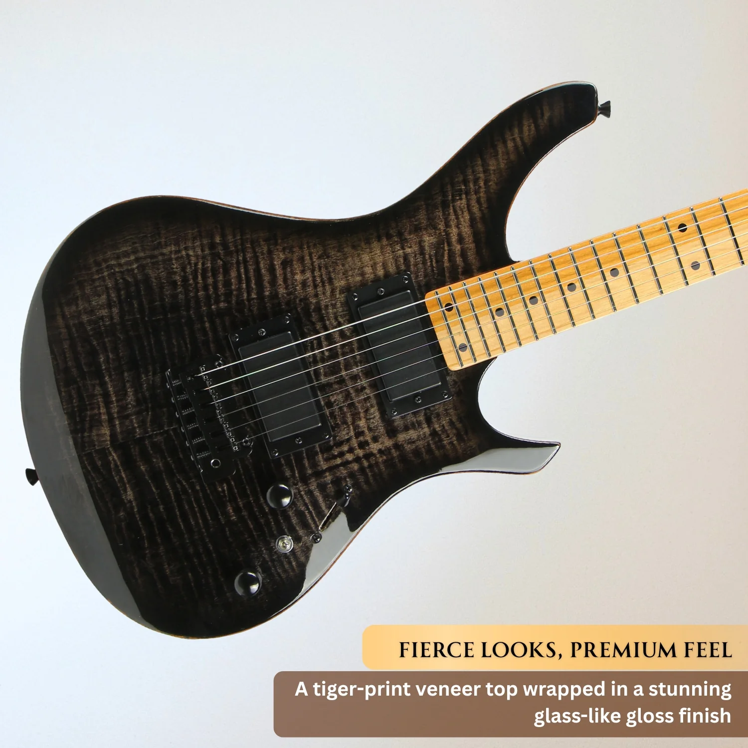 Vault Artisan RG Premium Electric Guitar with Dual Alnico V Humbuckers and Roasted Maple Neck - Image 48