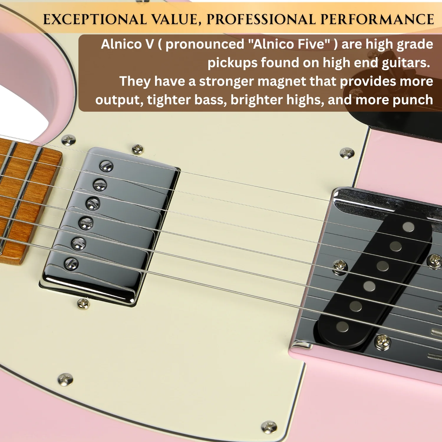 Vault Artisan TL Telecaster Style Electric Guitar with Premium Alnico V Pickups - Image 4