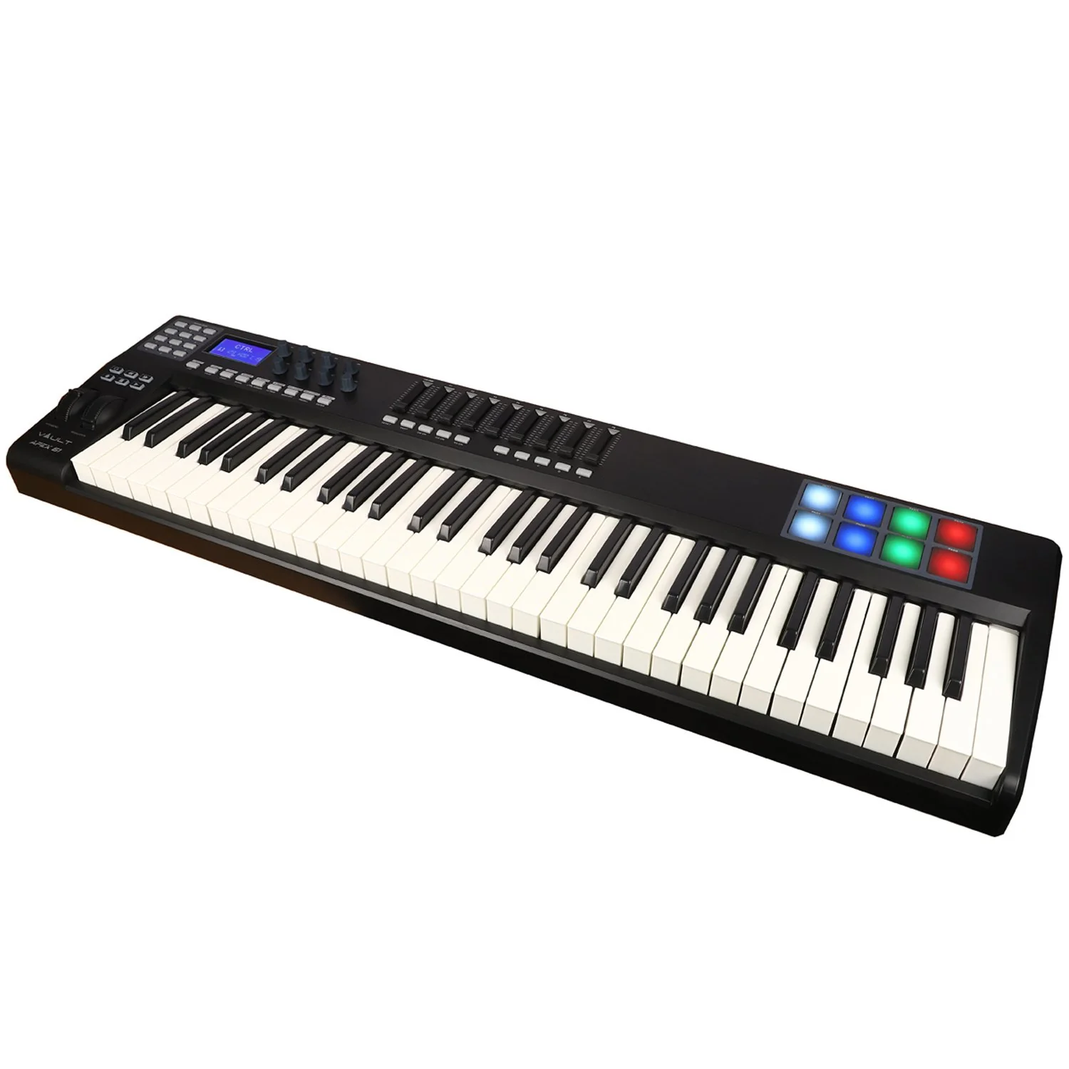 Vault APEX 61 USB MIDI Keyboard With RGB Pads - Includes Bitwig 8-Track - Image 2